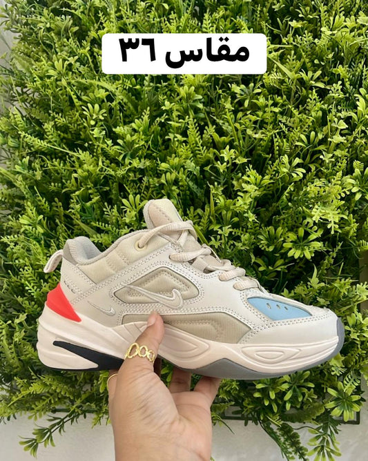 سنيكرز Nike M2K Tekno - بيج/أحمر/أزرق