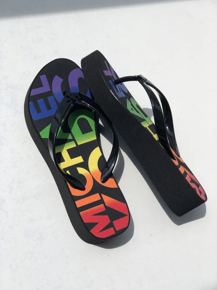 Michael Kors Bedford Wedge Flip Flop Women