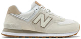 New Balance 574 White/Beige - حذاء New Balance 574 كلاسيكي — أبيض / بيج