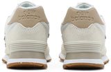 New Balance 574 White/Beige - حذاء New Balance 574 كلاسيكي — أبيض / بيج