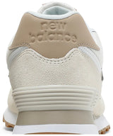 New Balance 574 White/Beige - حذاء New Balance 574 كلاسيكي — أبيض / بيج