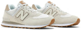 New Balance 574 White/Beige - حذاء New Balance 574 كلاسيكي — أبيض / بيج